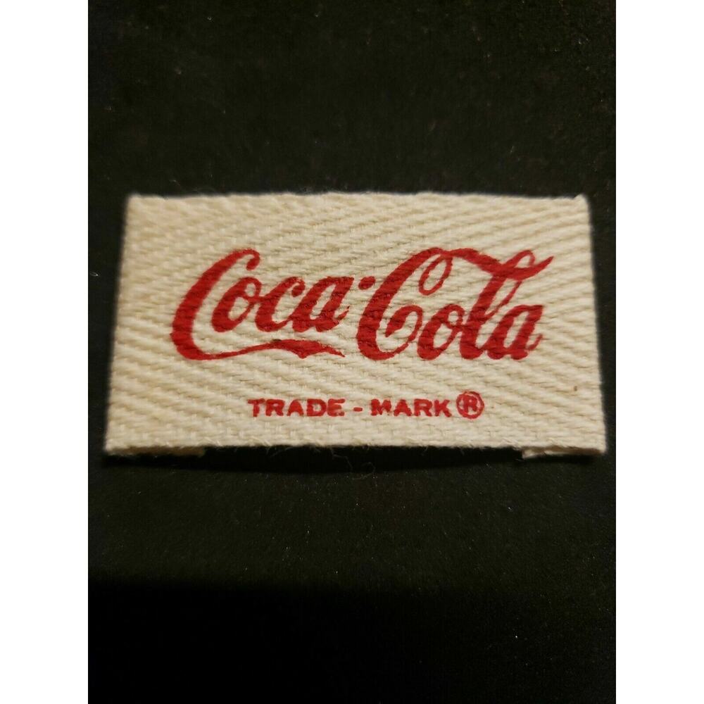 Vinage‎ Coca-Cola Fabric Clothing Tag Unused NOS